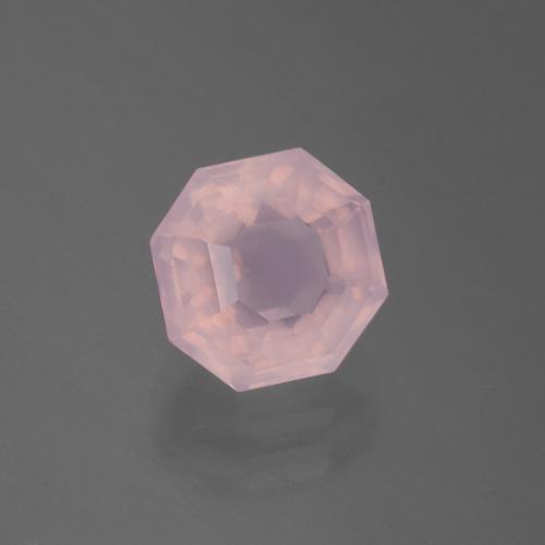 2.57 ct Pink Rose Quartz Stone, Natural Rose Quartz in Asscher Cut Shape for Sale
