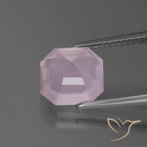 Rose Quartz Gemstone in 9 x 9 mm (calibrated) Size for Sale, Rose Quartz Stone in Light Rose Pink Color