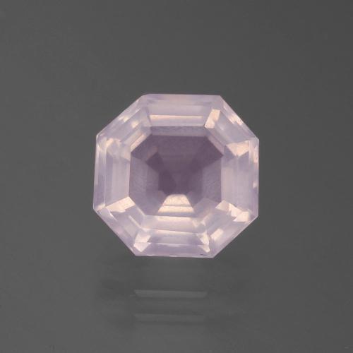 Light Pink Rose Quartz Gem - 3.4ct Asscher Cut (ID: 395293)