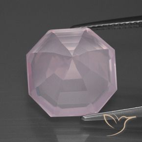 Rose Quartz Gemstone in 14 x 14 mm (calibrated) Size for Sale, Rose Quartz Stone in Bubblegum Pink Color