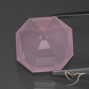 Rose Quartz Gemstone in 14 x 14 mm (calibrated) Size for Sale, Rose Quartz Stone in Light Pink Color