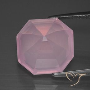 Rose Quartz Gemstone in 14 x 14 mm (calibrated) Size for Sale, Rose Quartz Stone in Medium Rose Pink Color