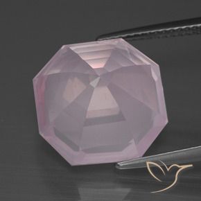 Rose Quartz Gemstone in 14 x 14 mm (calibrated) Size for Sale, Rose Quartz Stone in Bubblegum Pink Color