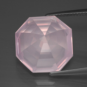 Rose Quartz Gemstone in 15 x 15 mm (calibrated) Size for Sale, Rose Quartz Stone in Light Pink Color