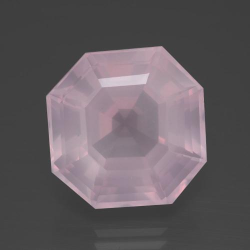 Bubblegum Pink Rose Quartz Gem - 16.1ct Asscher Cut (ID: 395325)