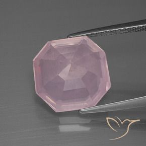 Rose Quartz Gemstone in 13 x 13 mm (calibrated) Size for Sale, Rose Quartz Stone in Light Pink Color