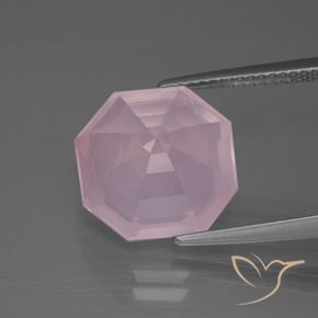 Rose Quartz Gemstone in 12 x 12 mm (calibrated) Size for Sale, Rose Quartz Stone in Light Pink Color