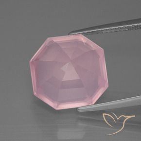 Rose Quartz Gemstone in 13 x 13 mm (calibrated) Size for Sale, Rose Quartz Stone in Medium Rose Pink Color
