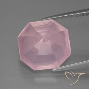 Rose Quartz Gemstone in 14 x 14 mm (calibrated) Size for Sale, Rose Quartz Stone in Medium Pink Color