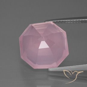Rose Quartz Gemstone in 14 x 14 mm (calibrated) Size for Sale, Rose Quartz Stone in Bubblegum Pink Color