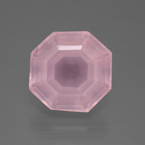 11.2ct Asscher Cut Pink Rose Quartz Gem for sale 11.2ct Asscher Cut Pink Rose Quartz Gem (ID: 395335)