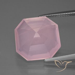 Rose Quartz Gemstone in 15 x 15 mm (calibrated) Size for Sale, Rose Quartz Stone in Medium Rose Pink Color