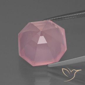 Rose Quartz Gemstone in 14 x 14 mm (calibrated) Size for Sale, Rose Quartz Stone in Medium Pink Color