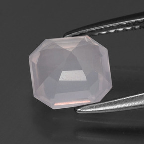 Rose Quartz Gemstone in 8 x 8 mm (calibrated) Size for Sale, Rose Quartz Stone in Very Light Pink Color