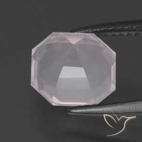 Rose Quartz Gemstone in 9 x 9 mm (calibrated) Size for Sale, Rose Quartz Stone in Light Pink Color