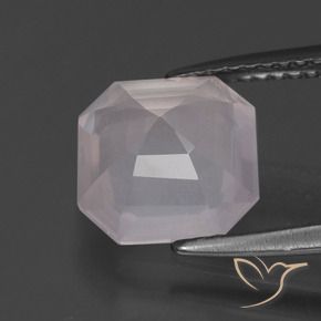 Rose Quartz Gemstone in 9 x 9 mm (calibrated) Size for Sale, Rose Quartz Stone in Very Light Pink Color