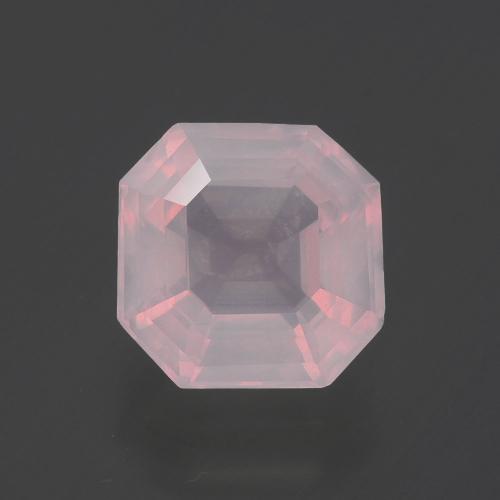 rose-rosa Rosenquarz Edelstein - 2.7ct Asscher Schliff (ID: 395347)