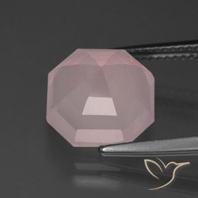 Rose Quartz Gemstone in 11 x 11 mm (calibrated) Size for Sale, Rose Quartz Stone in Medium Pink Color
