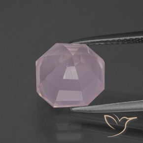 Rose Quartz Gemstone in 10 x 10 mm (calibrated) Size for Sale, Rose Quartz Stone in Light Pink Color
