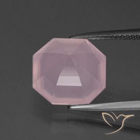 Rose Quartz Gemstone in 12 x 12 mm (calibrated) Size for Sale, Rose Quartz Stone in Medium Rose Pink Color