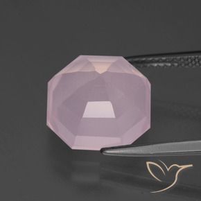 Rose Quartz Gemstone in 12 x 12 mm (calibrated) Size for Sale, Rose Quartz Stone in Bubblegum Pink Color