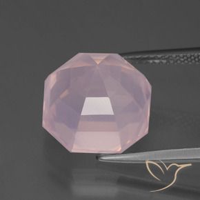 Rose Quartz Gemstone in 12 x 12 mm (calibrated) Size for Sale, Rose Quartz Stone in Light Pink Color