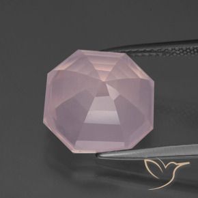 Rose Quartz Gemstone in 13 x 13 mm (calibrated) Size for Sale, Rose Quartz Stone in Light Pink Color