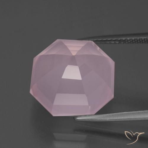 Rose Quartz Gemstone in 14 x 14 mm (calibrated) Size for Sale, Rose Quartz Stone in Light Pink Color