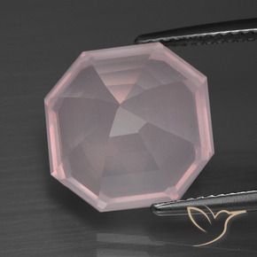 Rose Quartz Gemstone in 13 x 13 mm (calibrated) Size for Sale, Rose Quartz Stone in Bubblegum Pink Color
