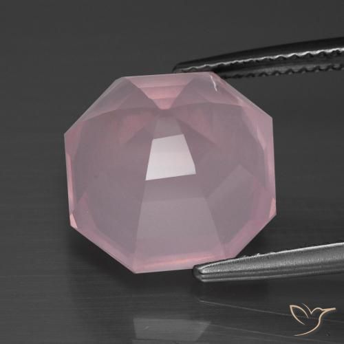 Rose Quartz Gemstone in 13 x 13 mm (calibrated) Size for Sale, Rose Quartz Stone in Rose Pink Color