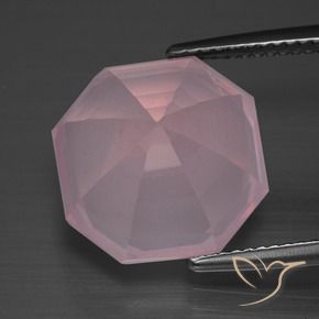 Rose Quartz Gemstone in 14 x 14 mm (calibrated) Size for Sale, Rose Quartz Stone in Rose Pink Color