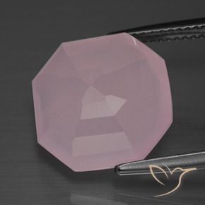 Rose Quartz Gemstone in 14 x 14 mm (calibrated) Size for Sale, Rose Quartz Stone in Rose Pink Color