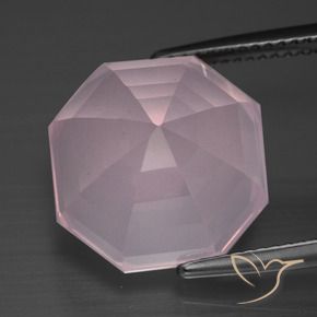 Rose Quartz Gemstone in 14 x 14 mm (calibrated) Size for Sale, Rose Quartz Stone in Bubblegum Pink Color