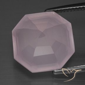 Rose Quartz Gemstone in 15 x 15 mm (calibrated) Size for Sale, Rose Quartz Stone in Light Pink Color