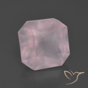 4.94 ct Pink Rose Quartz Stone, Natural Rose Quartz in Octagon / Scissor Cut Shape for Sale