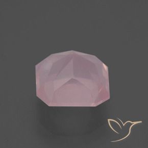 Rose Quartz Gemstone in 9 x 9 mm (calibrated) Size for Sale, Rose Quartz Stone in Light Pink Color
