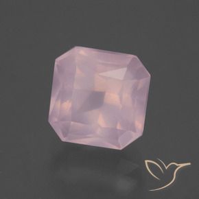 3.82 ct Pink Rose Quartz Stone, Natural Rose Quartz in Octagon / Scissor Cut Shape for Sale