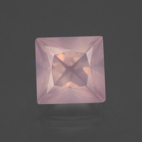 3.2ct Princess-Cut Pink Rose Quartz Gem for sale 3.2ct Princess-Cut Pink Rose Quartz Gem (ID: 400682)