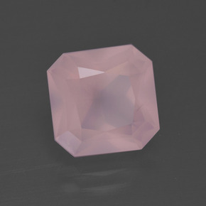 3.91 ct Pink Rose Quartz Stone, Natural Rose Quartz in Octagon / Scissor Cut Shape for Sale