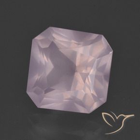 5.68 ct Pink Rose Quartz Stone, Natural Rose Quartz in Octagon / Scissor Cut Shape for Sale