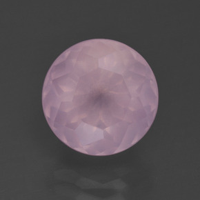 5.37 ct Pink Rose Quartz Gemstone, Rose Quartz Gem in Round Petal Cut Shape for Sale.