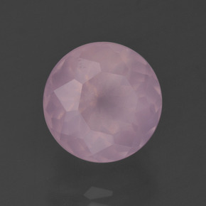 5.37 ct Pink Rose Quartz Stone, Natural Rose Quartz in Round Petal Cut Shape for Sale