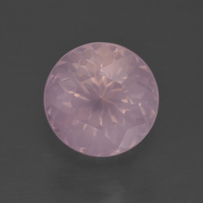 5.04 ct Pink Rose Quartz Gemstone, Rose Quartz Gem in Round Petal Cut Shape for Sale.