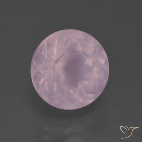 5.18 ct Pink Rose Quartz Stone, Natural Rose Quartz in Round Petal Cut Shape for Sale