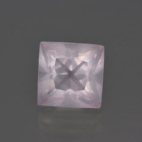 3.6ct Princess-Cut Pink Rose Quartz Gem for sale 3.6ct Princess-Cut Pink Rose Quartz Gem (ID: 400742)
