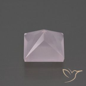 Rose Quartz Gemstone in 9.7 x 9.5 mm Size for Sale, Rose Quartz Stone in Light Rose Pink Color