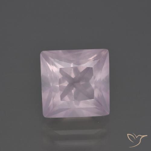 Светло-розовый Розовый Кварц Камень - 3.7ct Огранка Принцесса (ID: 400744)