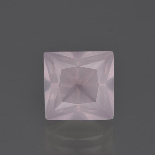 Light Rose Pink Rose Quartz Gem - 3.9ct Princess-Cut (ID: 400745)