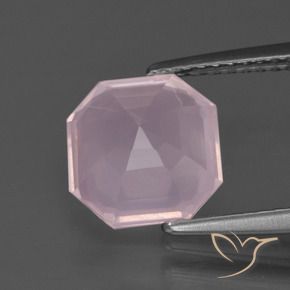 Rose Quartz Gemstone in 9 x 9 mm (calibrated) Size for Sale, Rose Quartz Stone in Light Pink Color