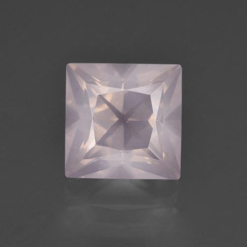 Light Pink Rose Quartz Gem - 3.4ct Princess-Cut (ID: 400780)